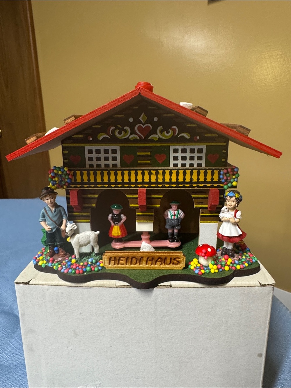 Heidi Haus German Black Forest Weather House W/Original Box